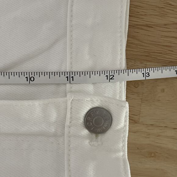 J. Crew Essential Straight Leg White Jean in All-day Stretch‎ Size 32 BX520 - Picture 6 of 10